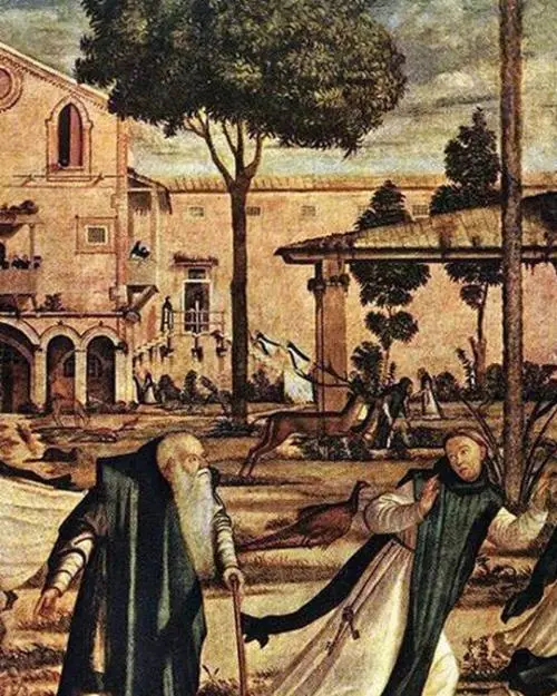 San Girolamo e il leone nel convento