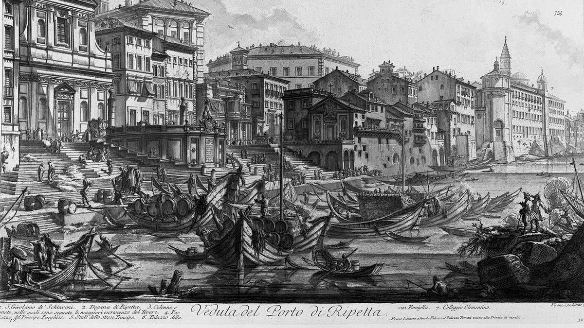 Pogled na luku Ripetta - Giovanni Battista Piranesi